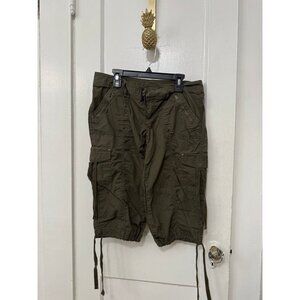 Arizona Jean Co Olive Green Cargo Shorts Size 9